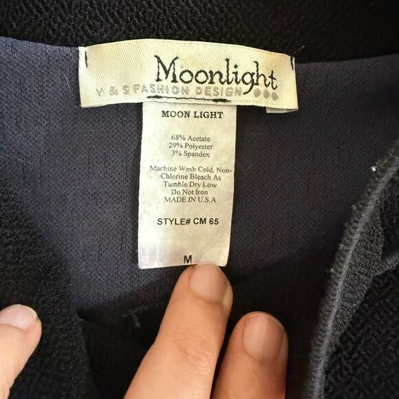 Vtg Moonlight Jacket ASIAN GARDEN The Total Look Women Sz M Made USA - Picture 5 of 11